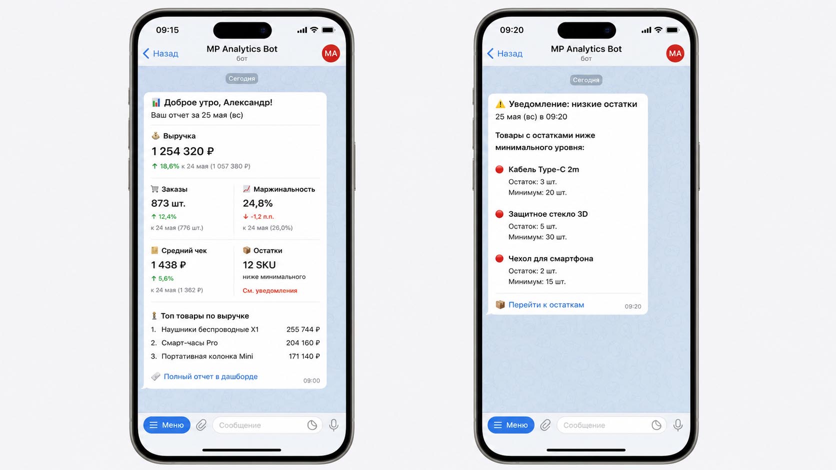 Telegram-бот для маркетплейсов
